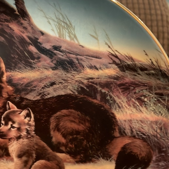 The Red Wolf Will Nelson Vintage Last of Their Kind: Endangered Species Plate - Picture 11 of 16